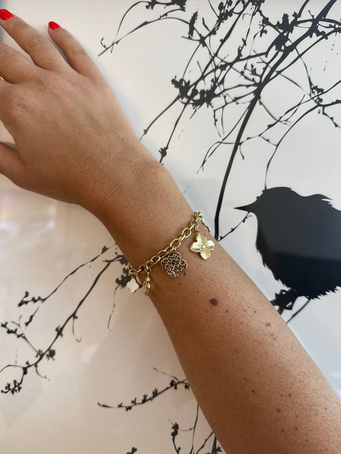 Clover - Pulsera con borlas múltiples