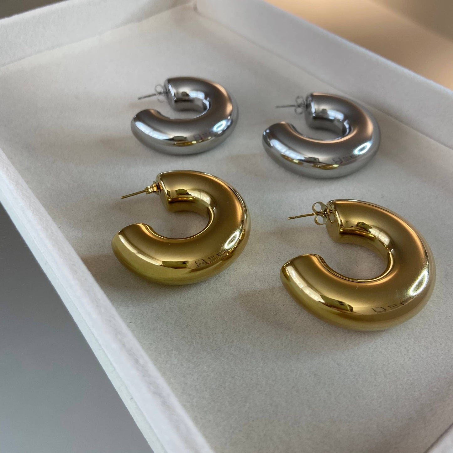 Pendientes Big Hoops: la pareja