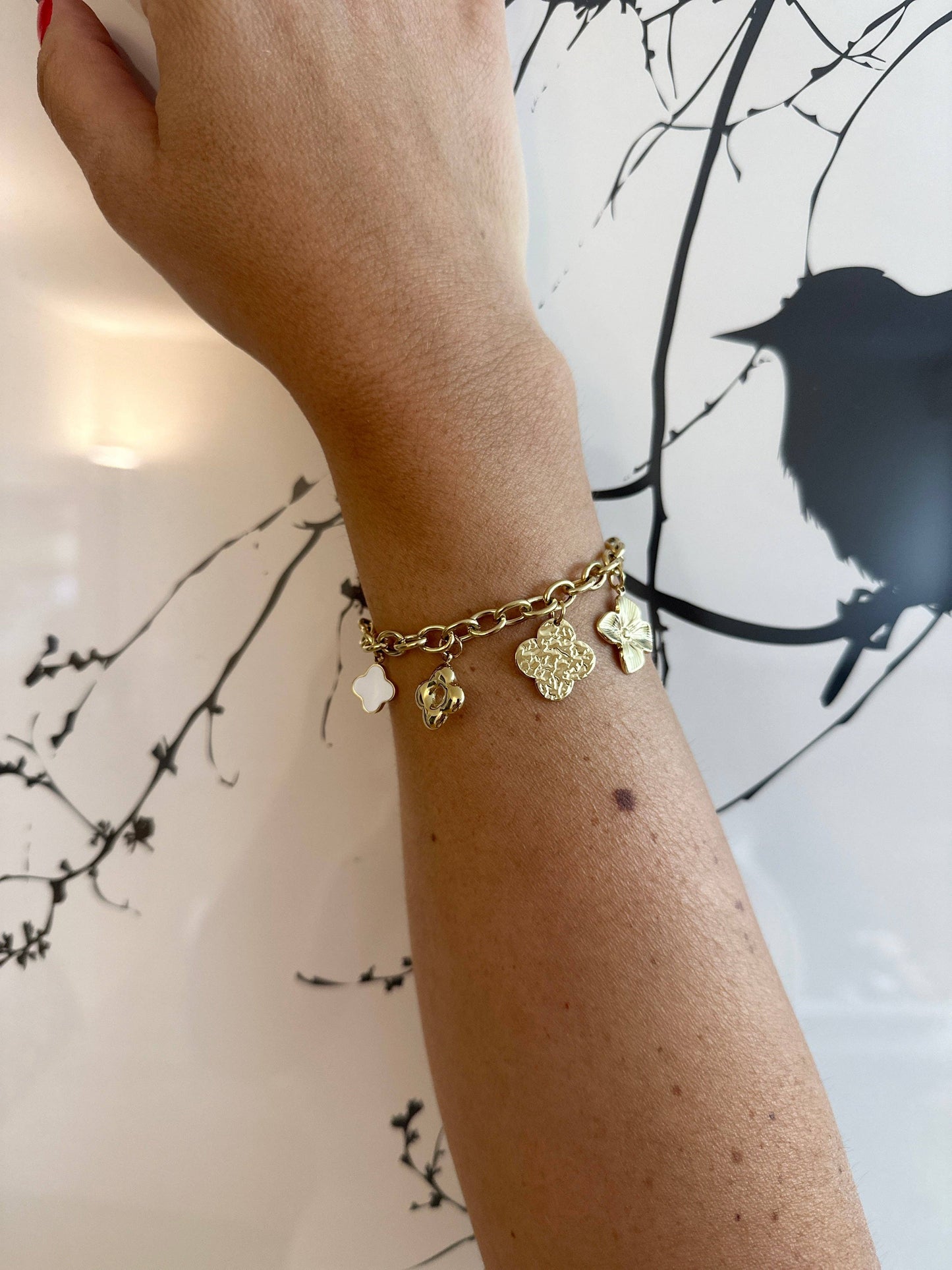 Clover - Pulsera con borlas múltiples