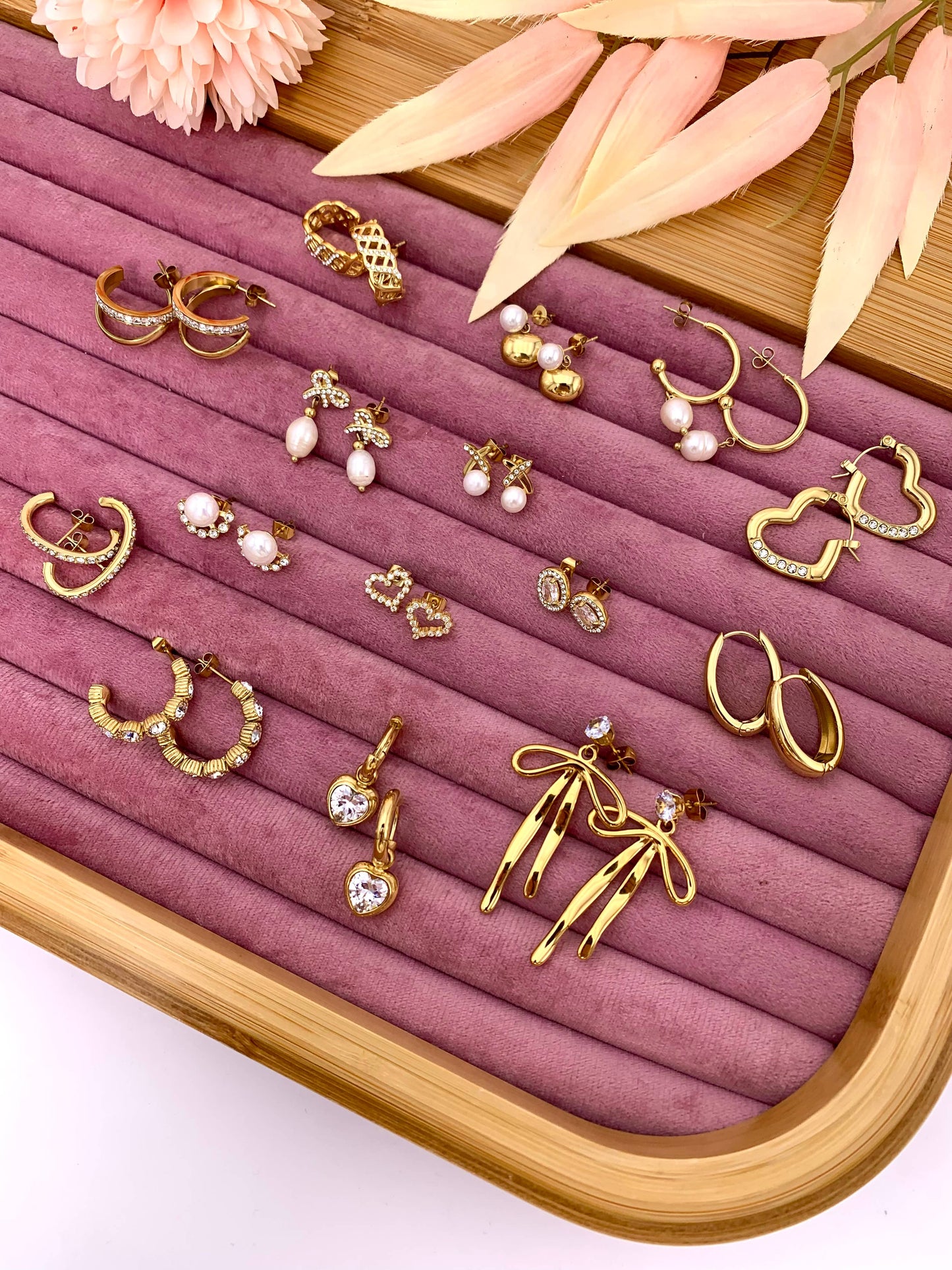 Pendientes de acero inoxidable "GOLD"