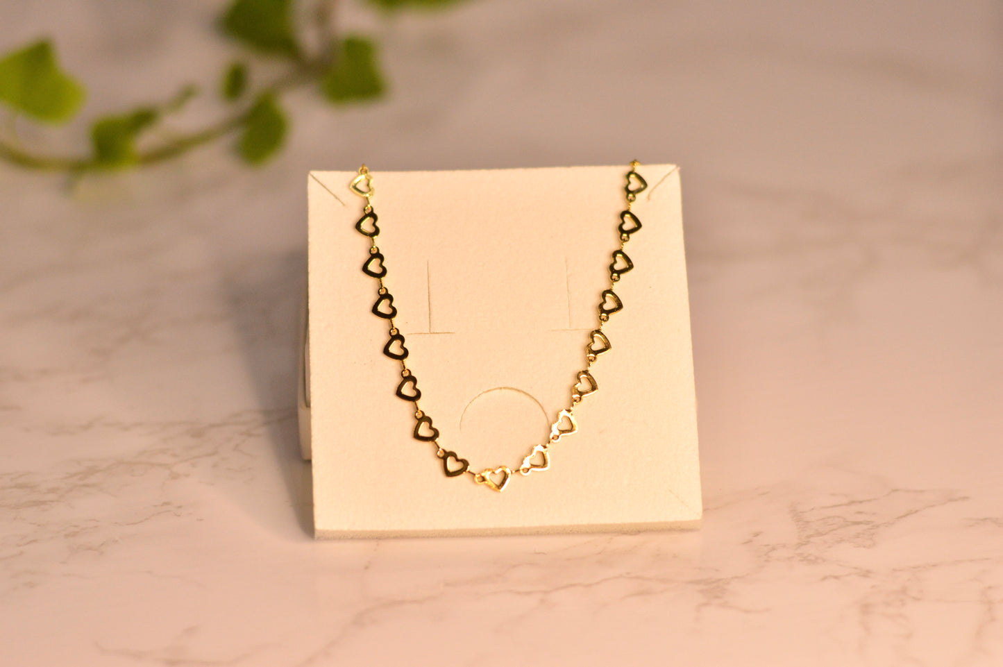 Collares de acero en oro
