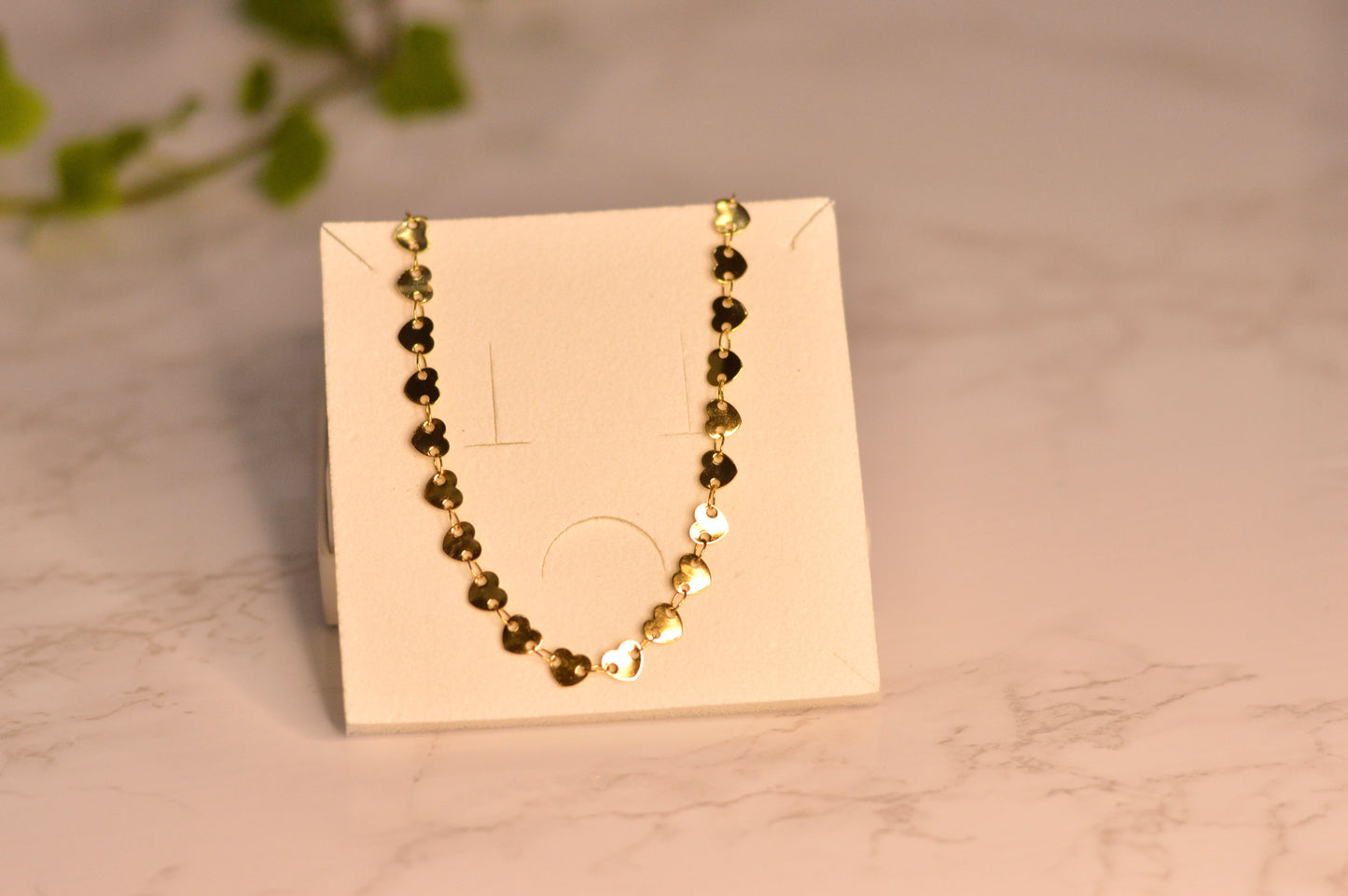 Collares de acero en oro