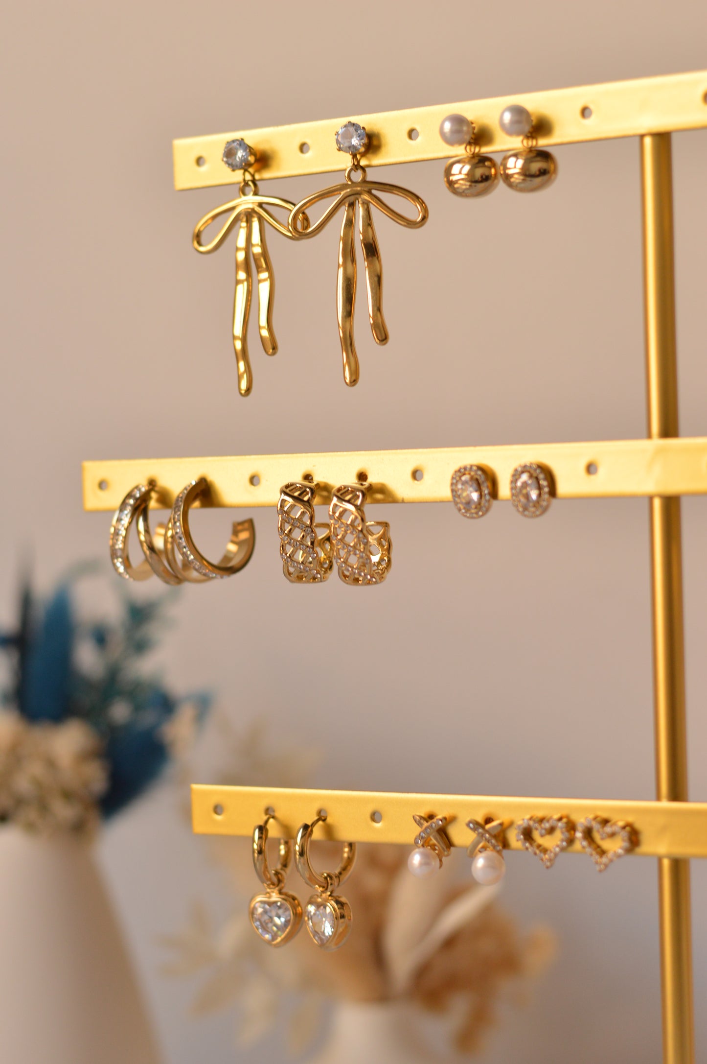 Pendientes de acero inoxidable "GOLD"