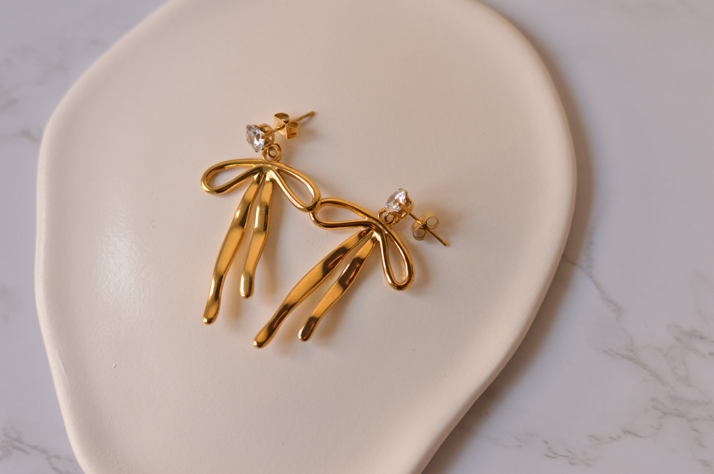 Pendientes de acero inoxidable "GOLD"