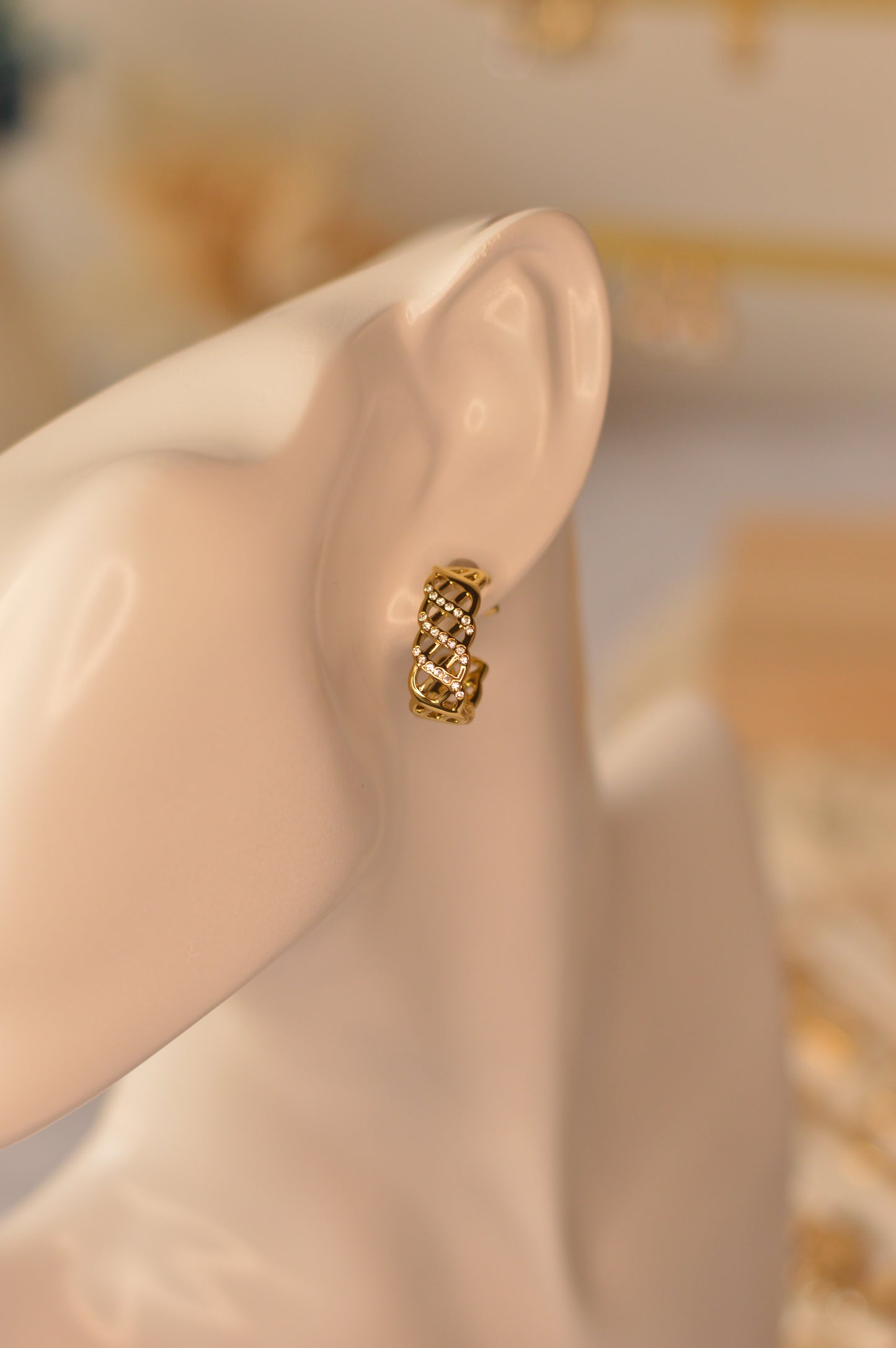 Pendientes de acero inoxidable "GOLD"