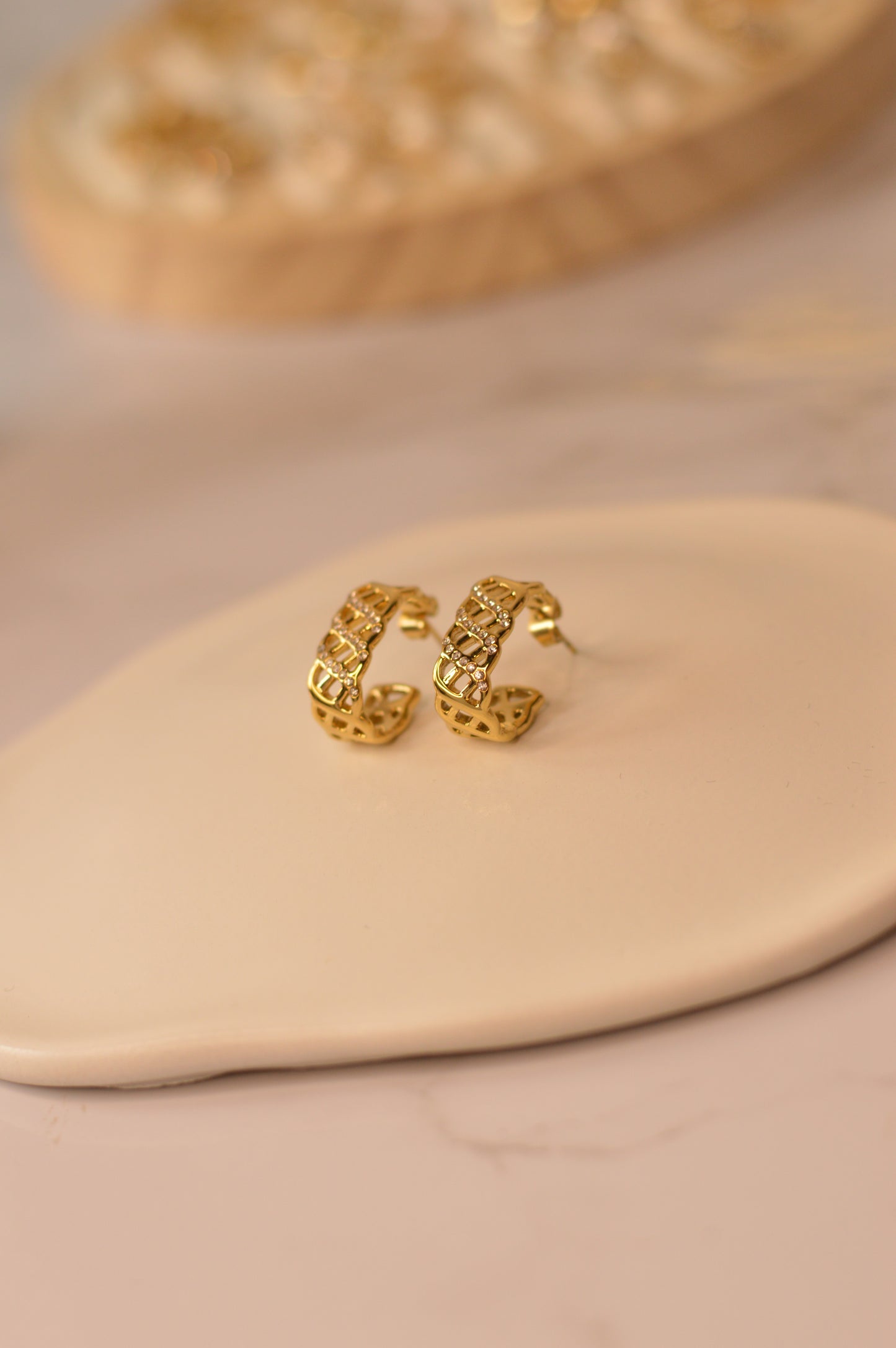 Pendientes de acero inoxidable "GOLD"