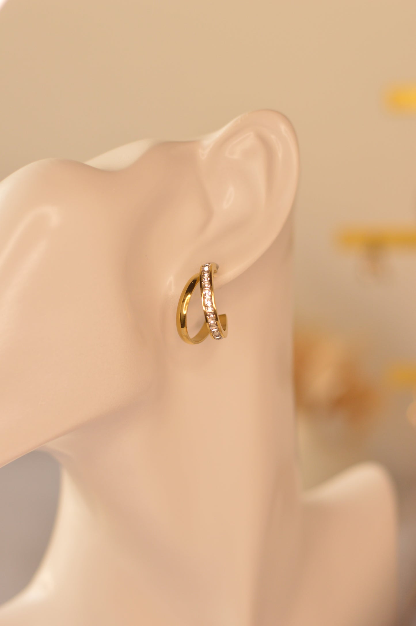 Pendientes de acero inoxidable "GOLD"
