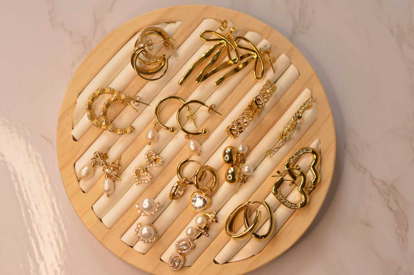 Pendientes de acero inoxidable "GOLD"