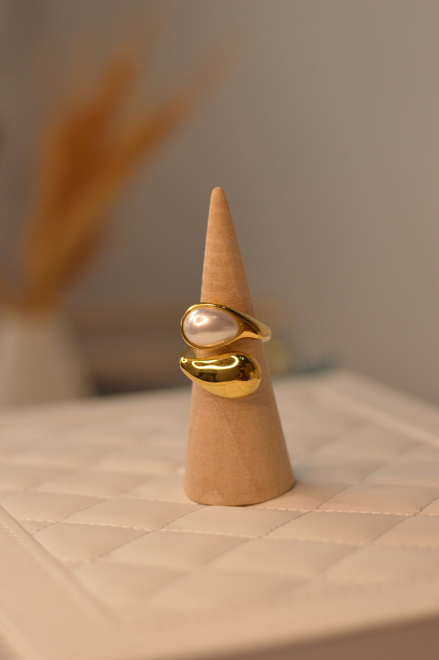 Anillos de acero inoxidable Dorados