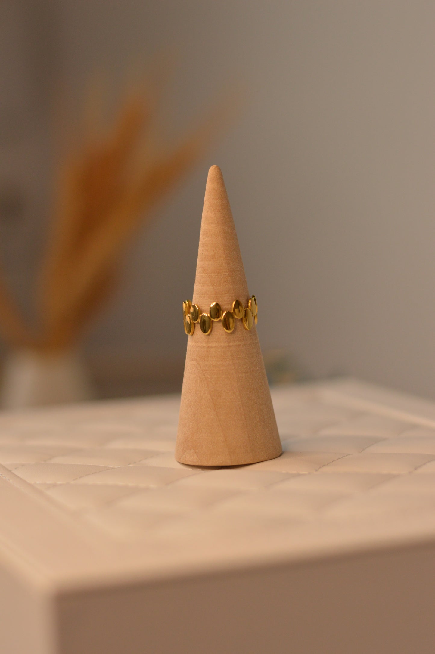 Anillos de acero inoxidable Dorados
