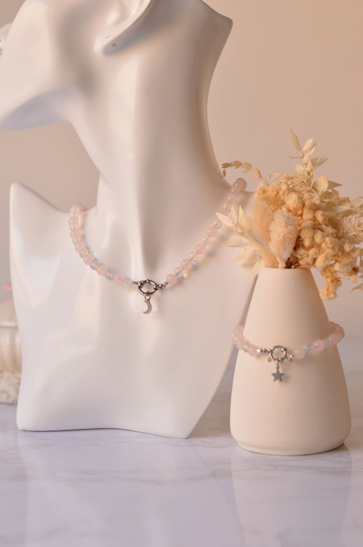 Set de collar y pulsera "Susurro Lunar"