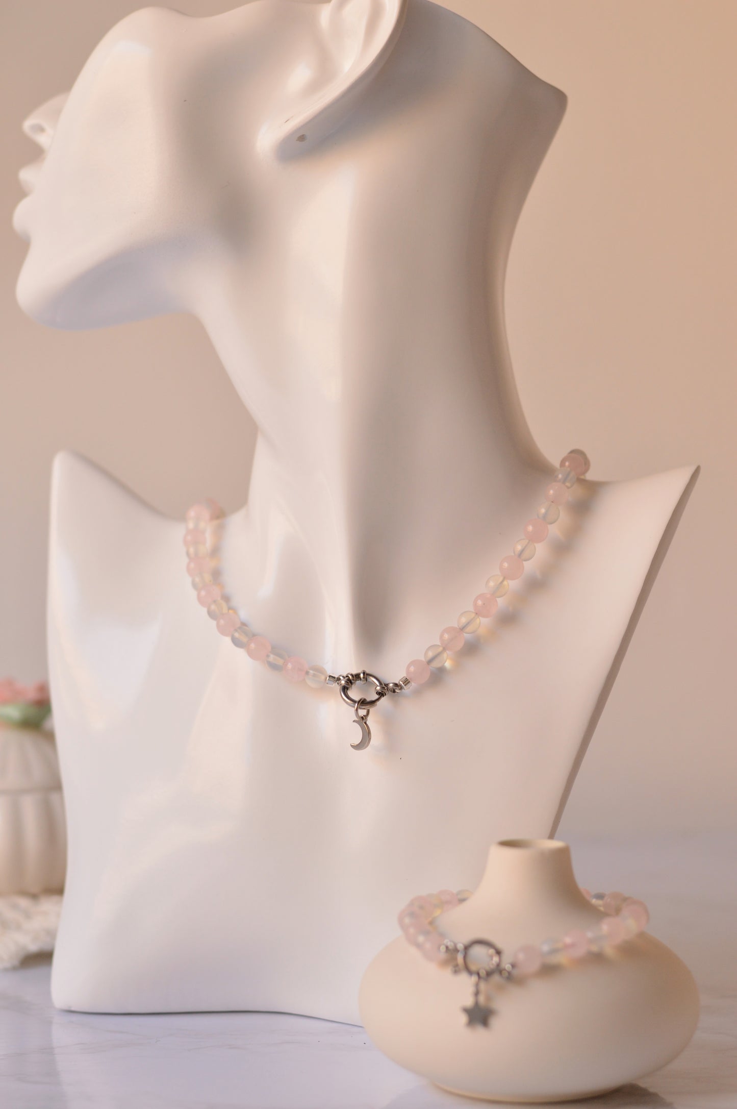 Set de collar y pulsera "Susurro Lunar"