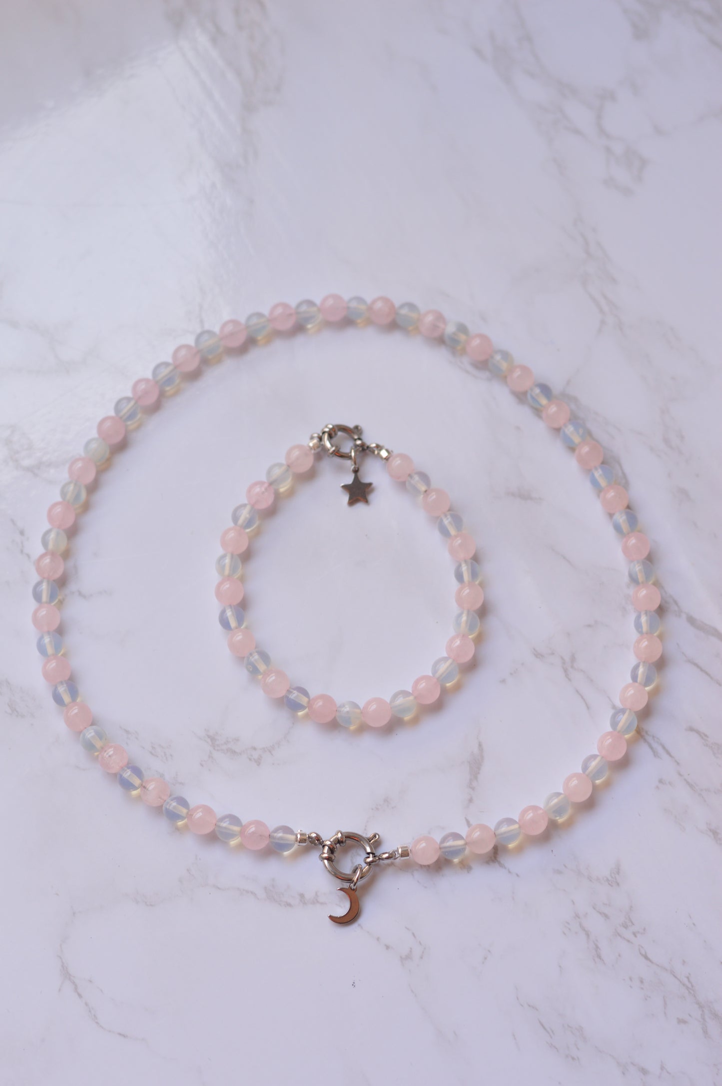 Set de collar y pulsera "Susurro Lunar"