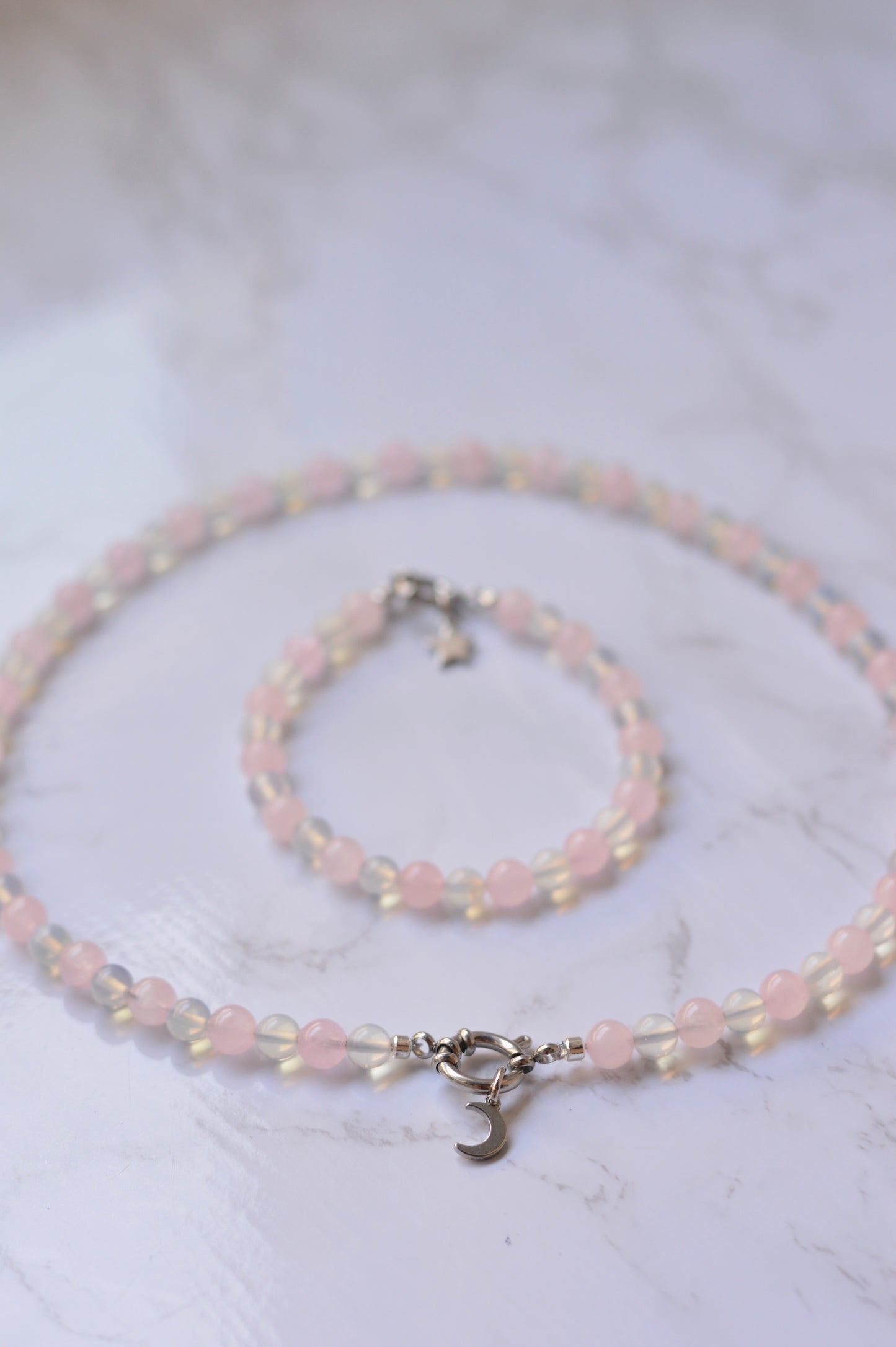 Set de collar y pulsera "Susurro Lunar"