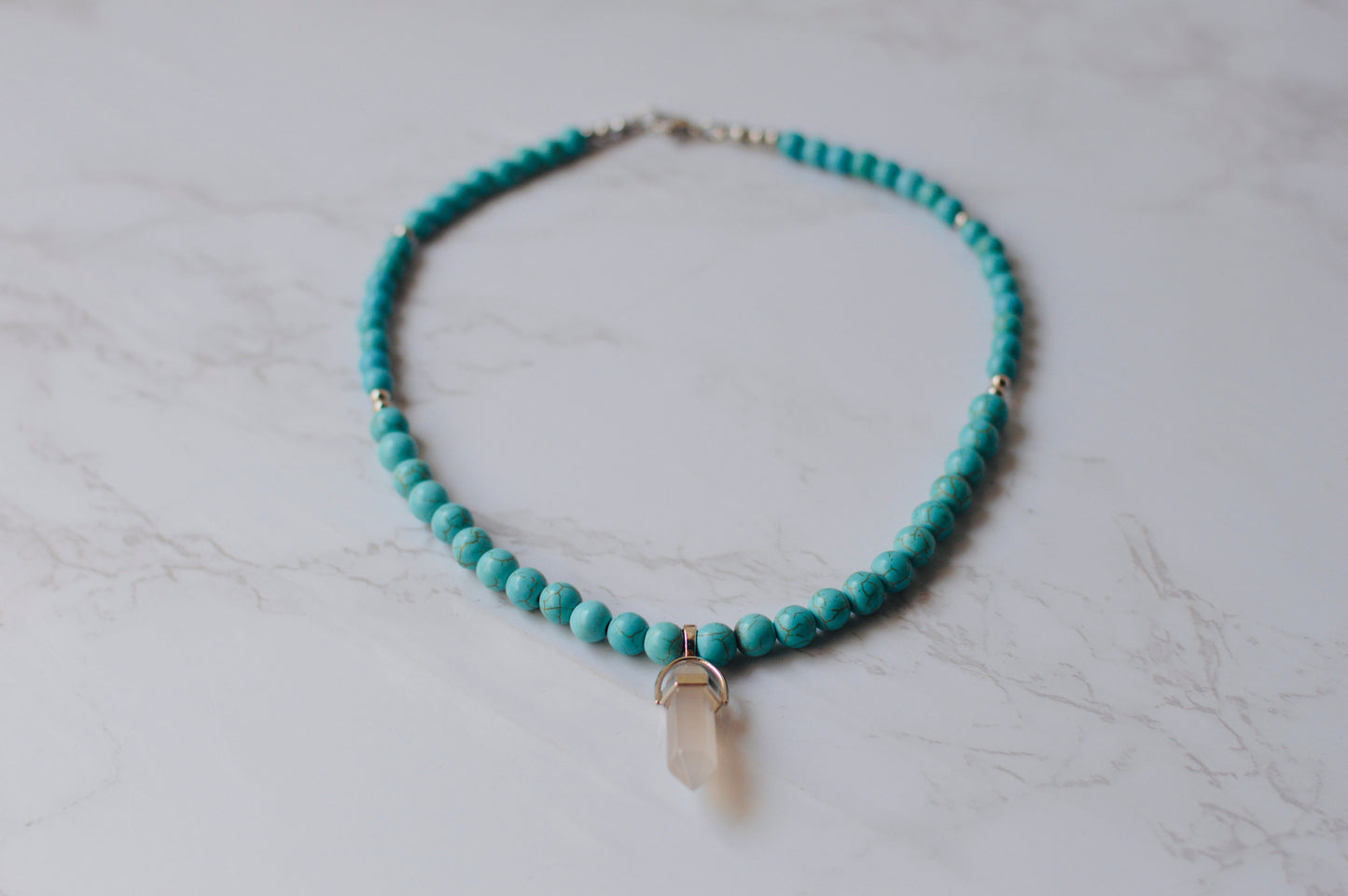 Collar Niebla Turquesa