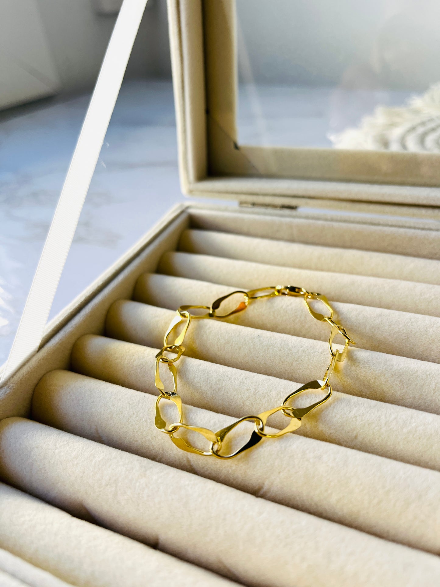 Pulsera triple de plata