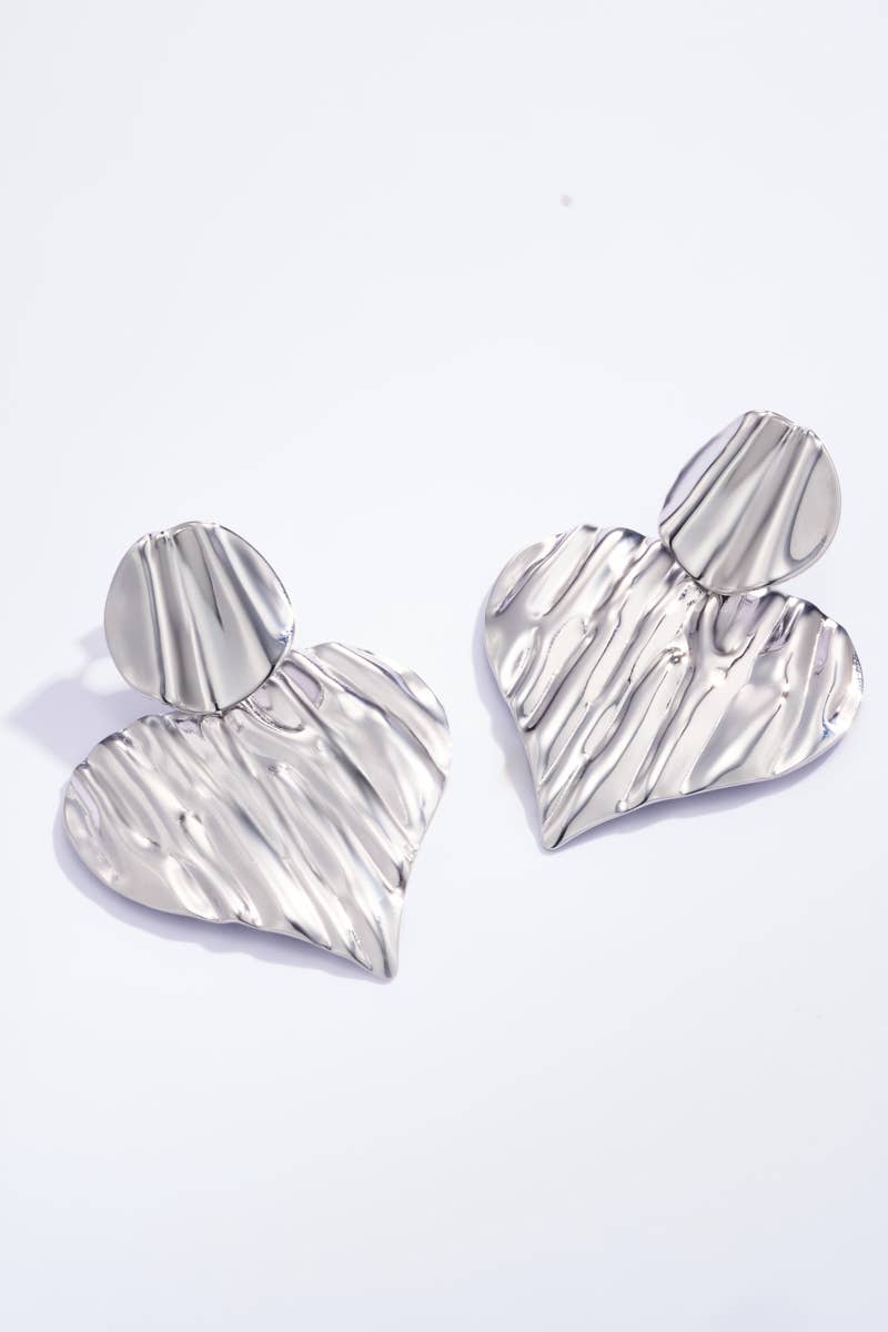 Pendientes colgantes en forma de corazón