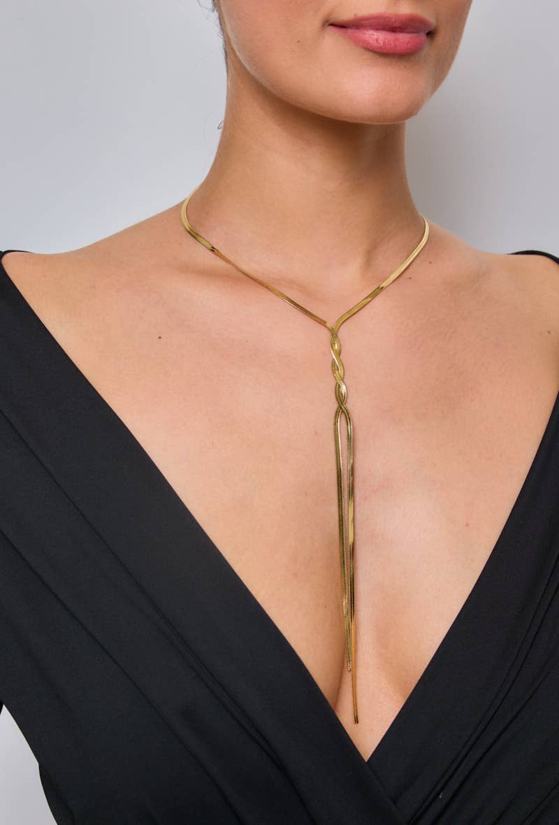 Collar largo en Y