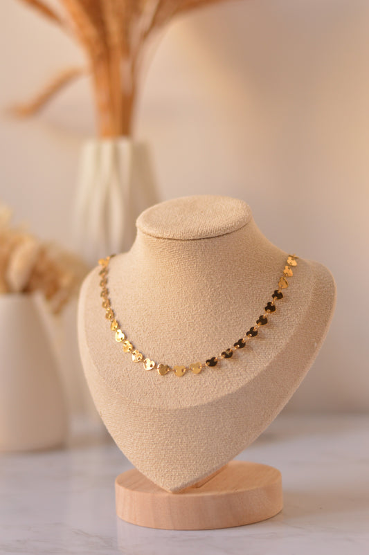 Collar de acero corazón