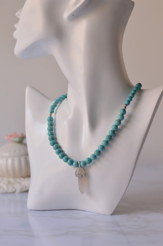 Collar Niebla Turquesa