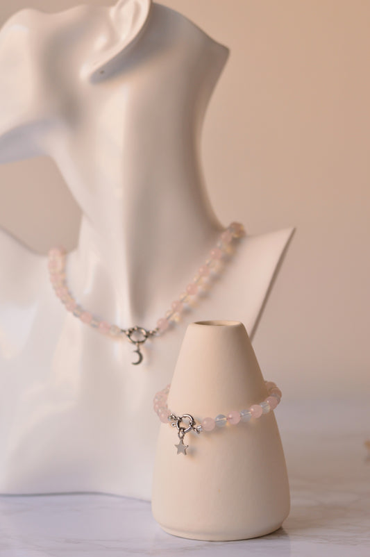 Set de collar y pulsera "Susurro Lunar"