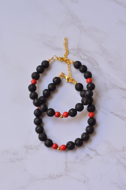 Pulsera Corazón Volcánico