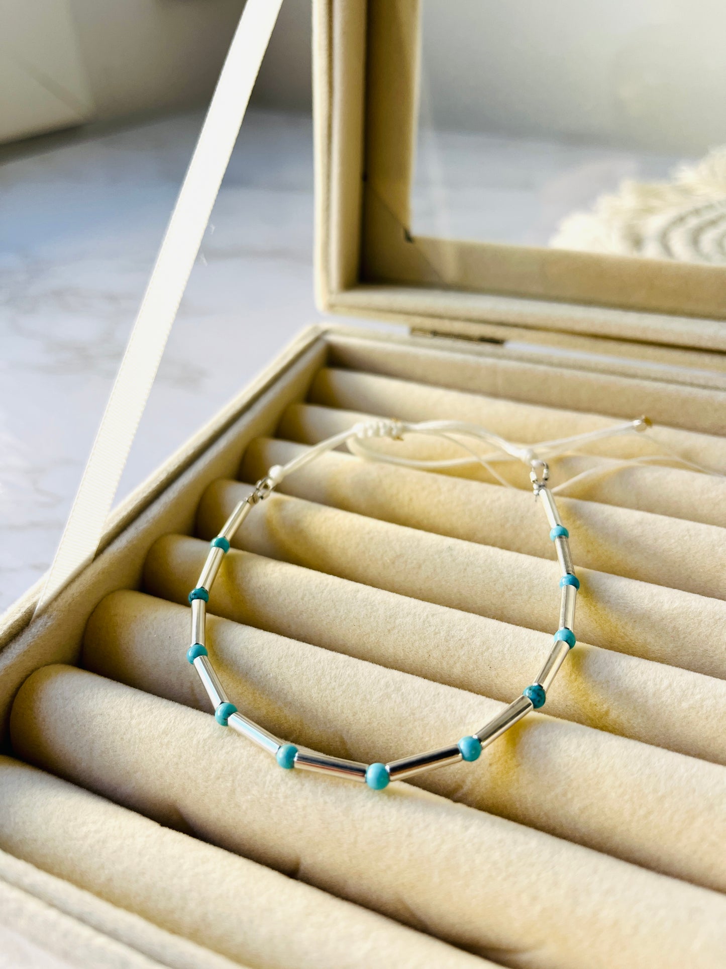 Pulsera triple de acero y plata